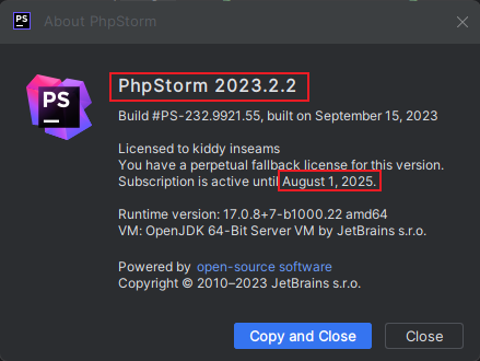 Famous programming tool IDE jetbrains family bucket cracking tool by 2025